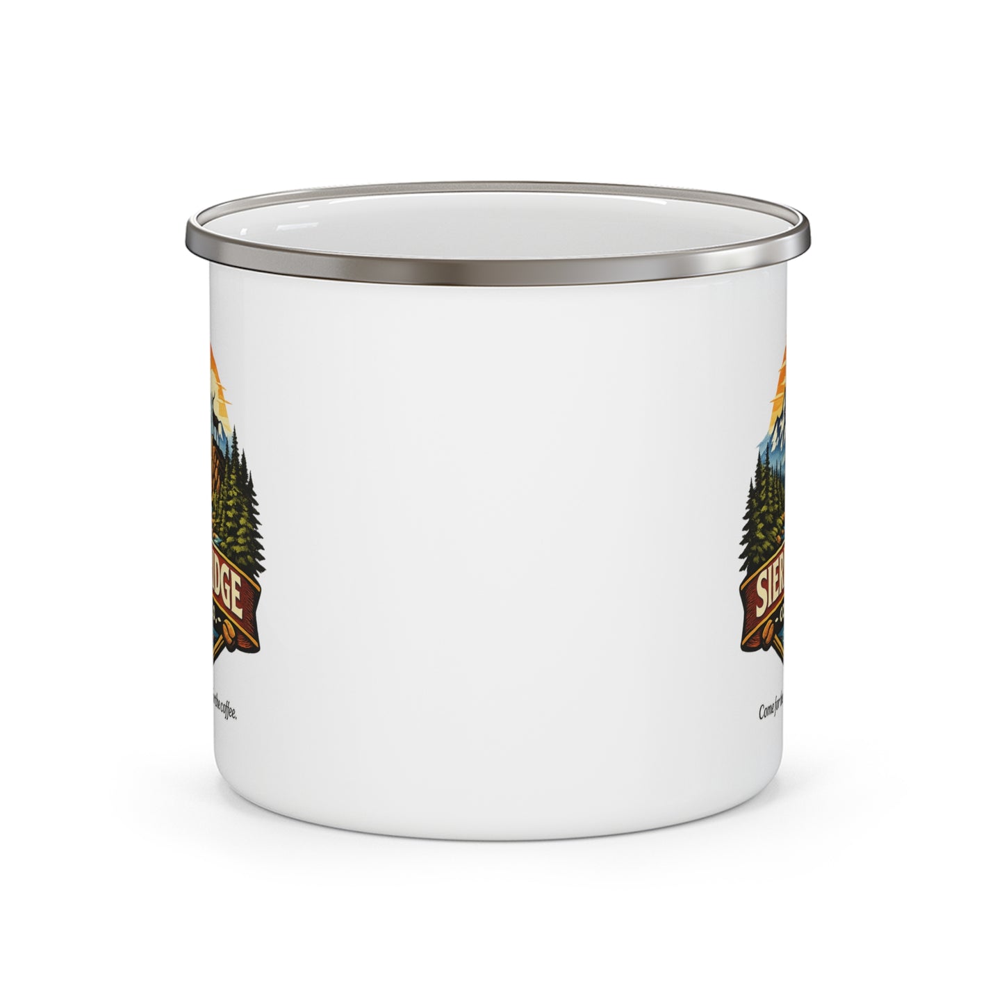 Sierra Ridge Enamel Camp Mug – 12oz